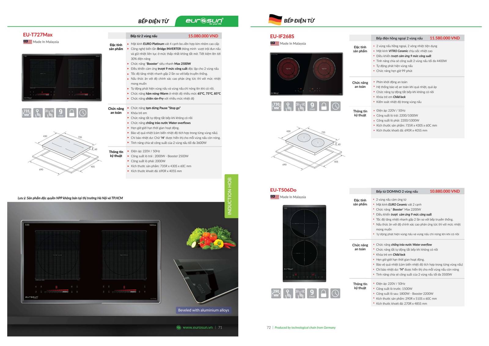 Thiết bị nhà bếp EUROSUN Catalogue và Bảng giá mới nhất /Page 36